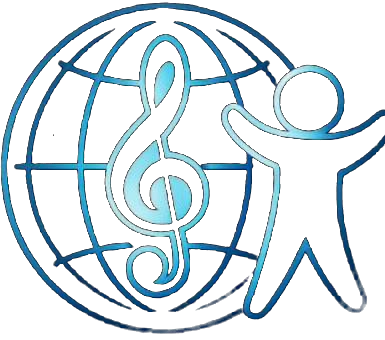 One Big Friend — globe, treble clef, and dancer logo